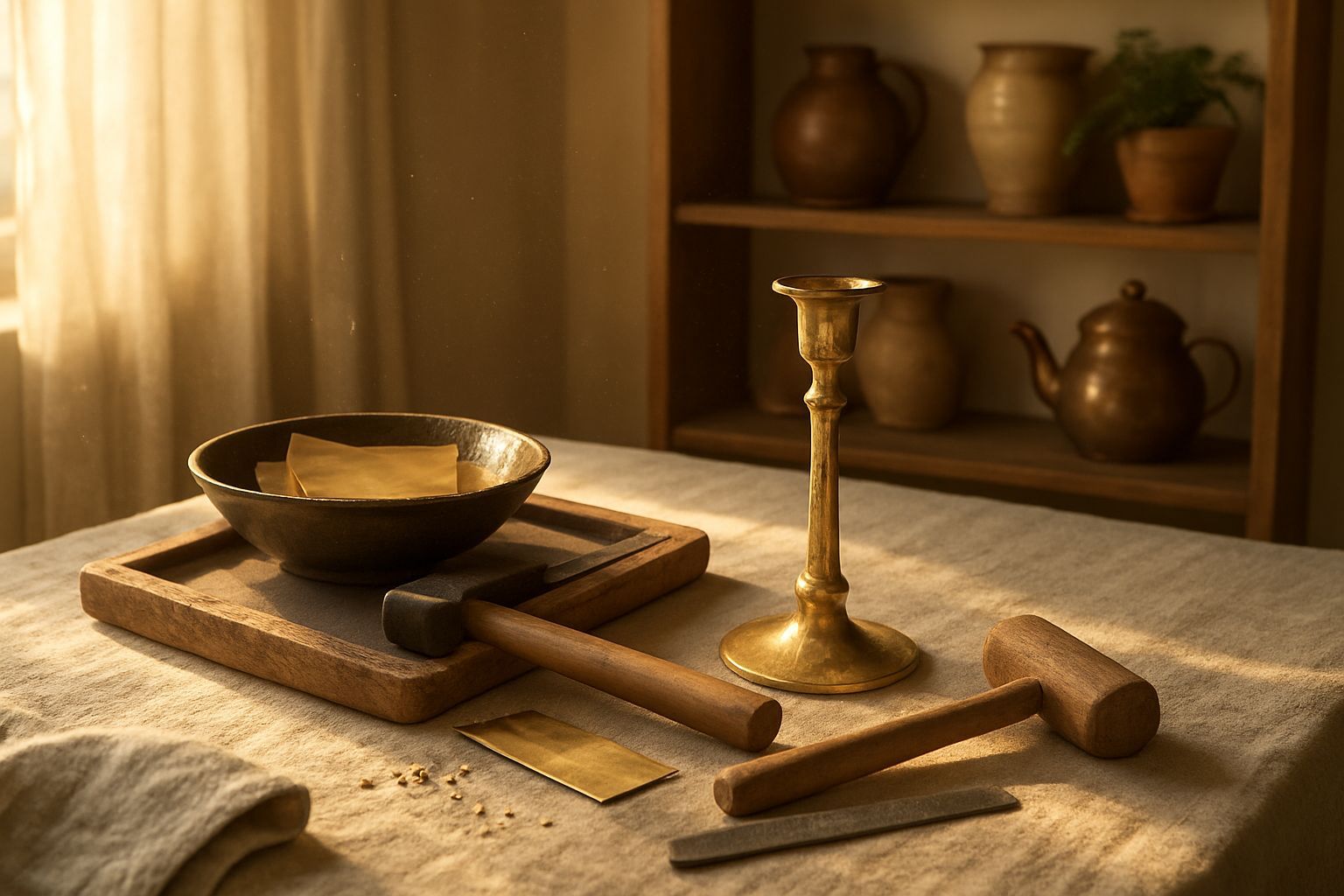 Fabriquer un Bougeoir Coupelle en Laiton Martelé : Tutoriel Complet