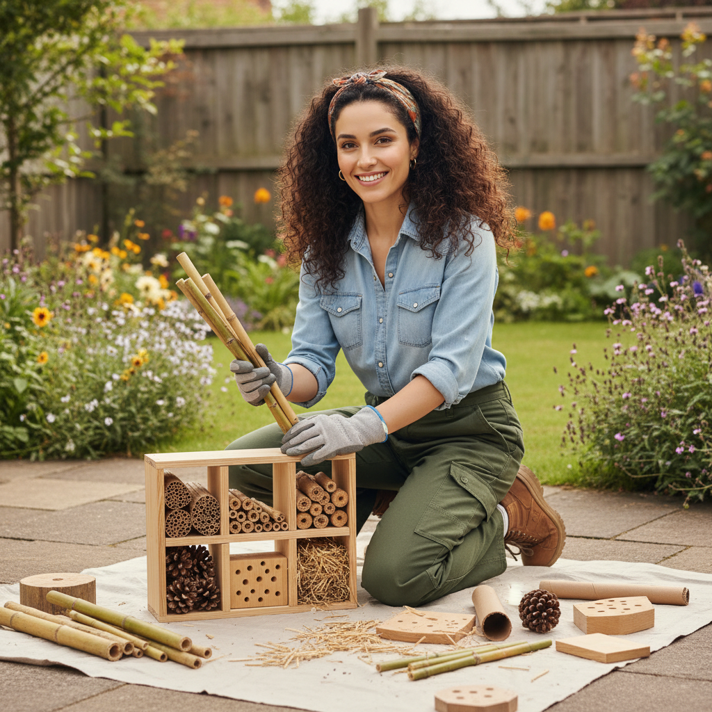 How to Build a Multi-Compartment Insect Hotel for Your Garden