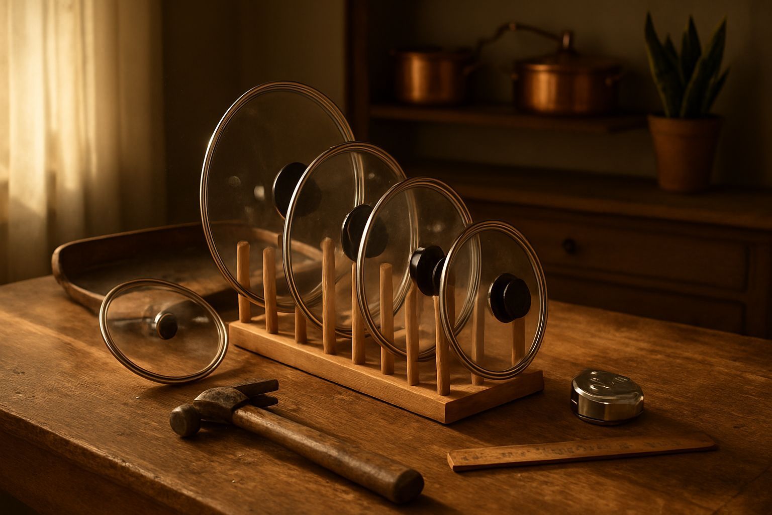 How to Build a Vertical Pot Lid Rack: A Space-Saving Kitchen Solution