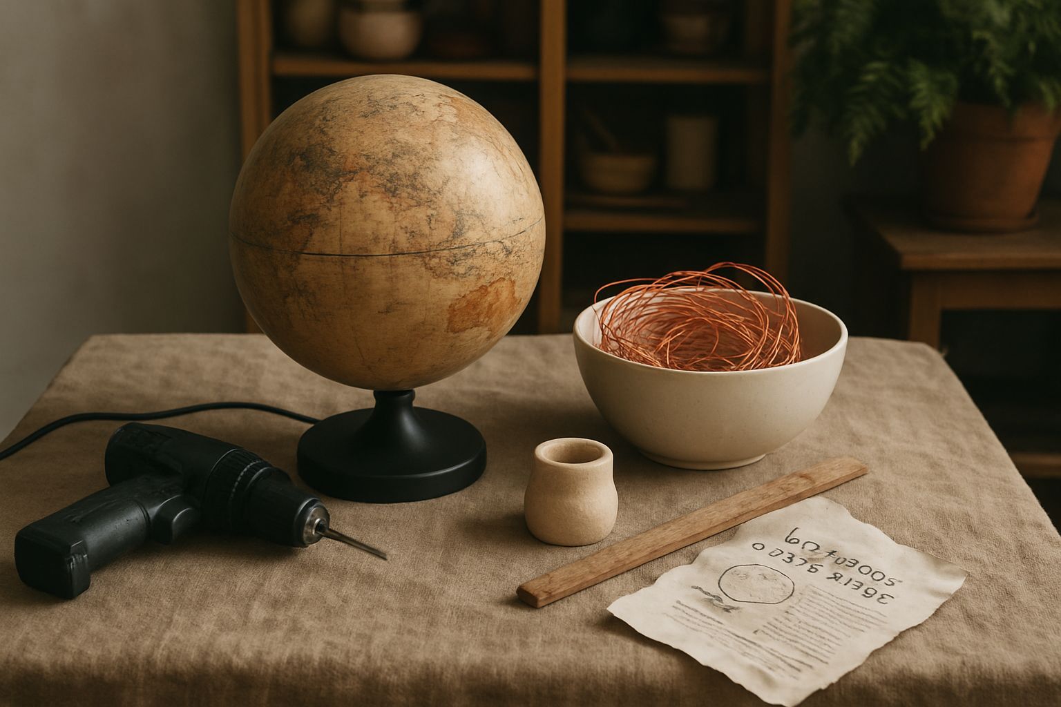 Créez une lampe globe terrestre upcyclé : tutoriel DIY