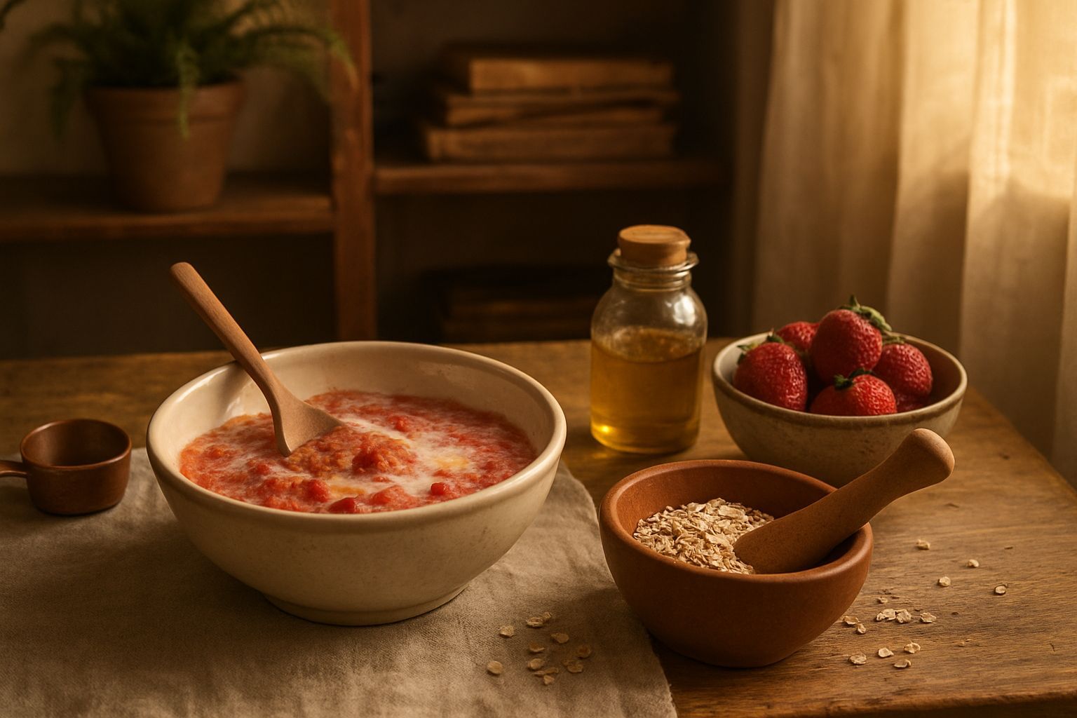 Masque éclat à la fraise : un soin maison pour une peau lumineuse
