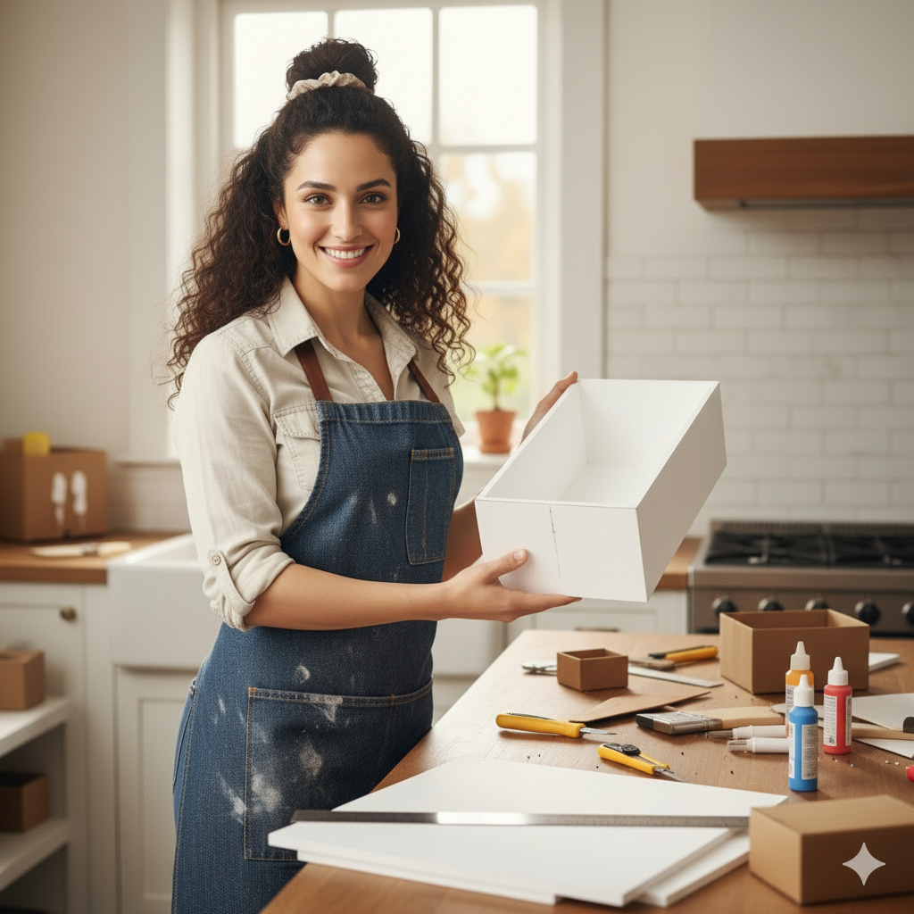 Tutoriel : Créer un organisateur de tiroir en carton plume pas à pas