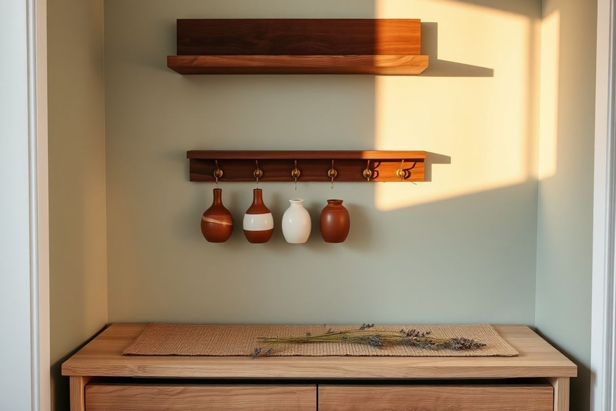 Porte-clés mural organisé : Guide pour une entrée pratique et esthétique