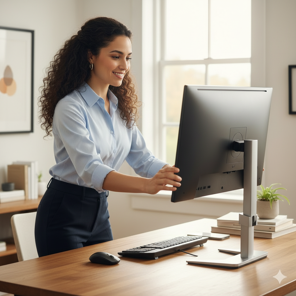 كيفية رفع شاشة الكمبيوتر لزيادة الراحة