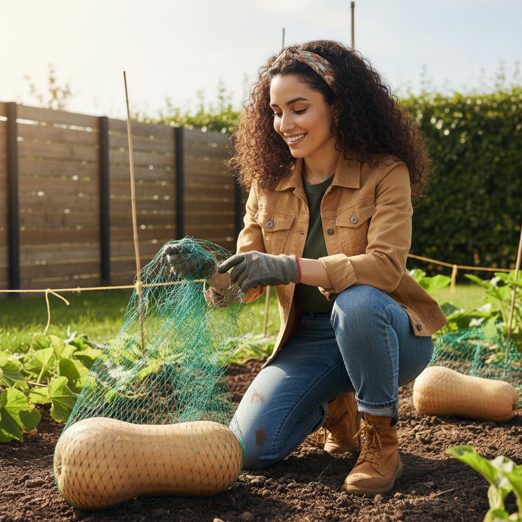 Supporting Your Butternut Bounty: A Guide to Netting Butternut Squash