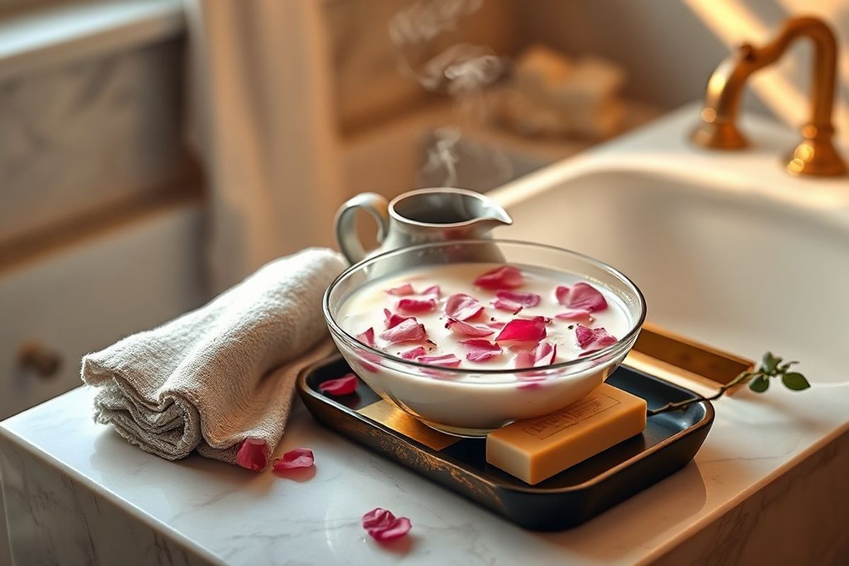 Baño Lácteo Suavizante: Receta Casera para Piel Sedosa y Rejuvenecida