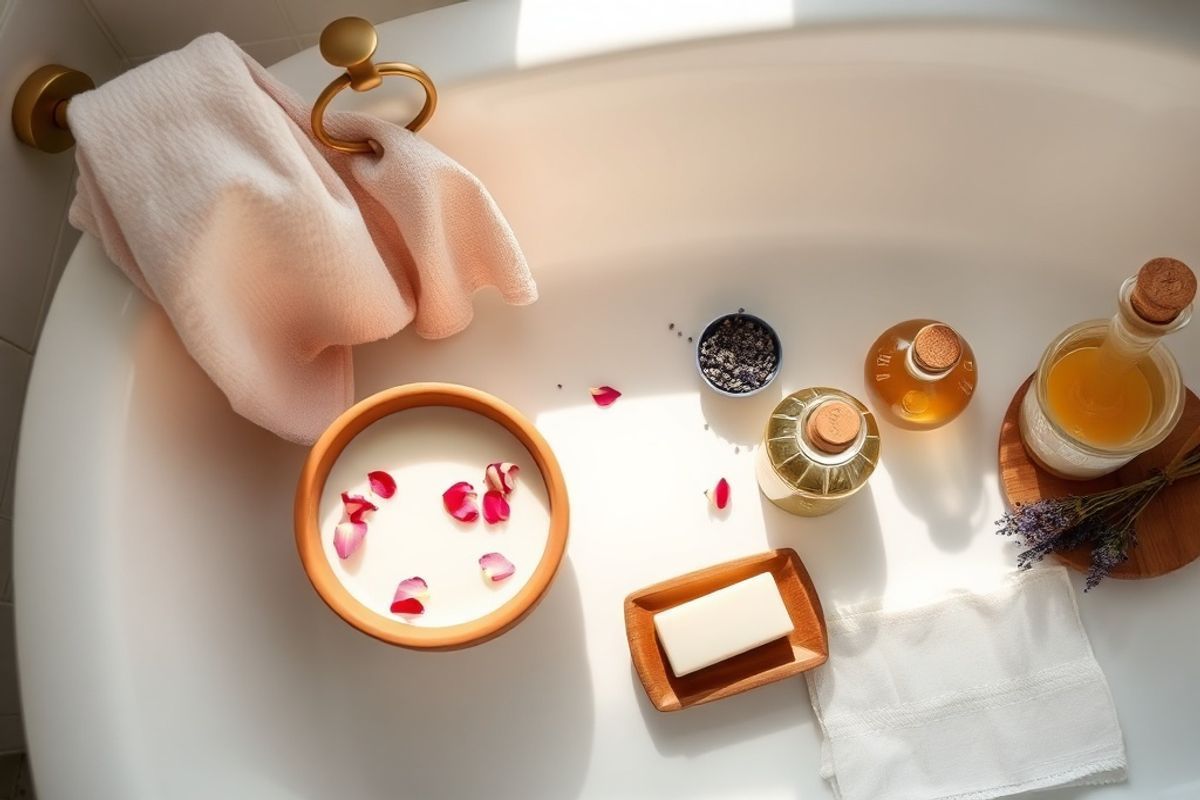 Baño lácteo suavizante: receta natural para una piel sedosa en casa