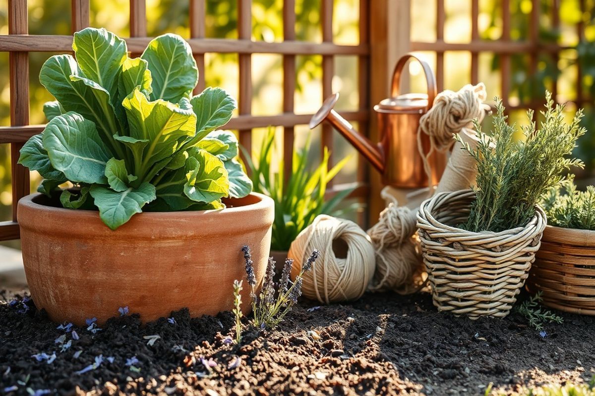 Créer une bordure de potager en plessis tressé : tutoriel pas à pas