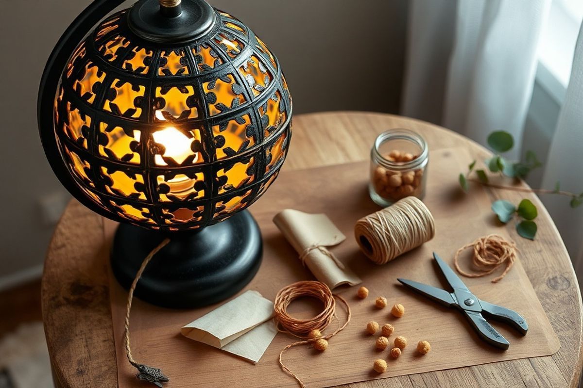 DIY Upcycled Globe Lamp: A Step-by-Step Guide to Stylish Lighting