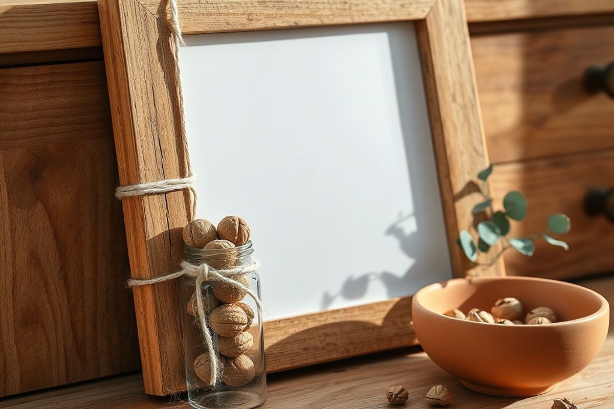Cómo hacer un espejo con marco de madera bruta: tutorial paso a paso