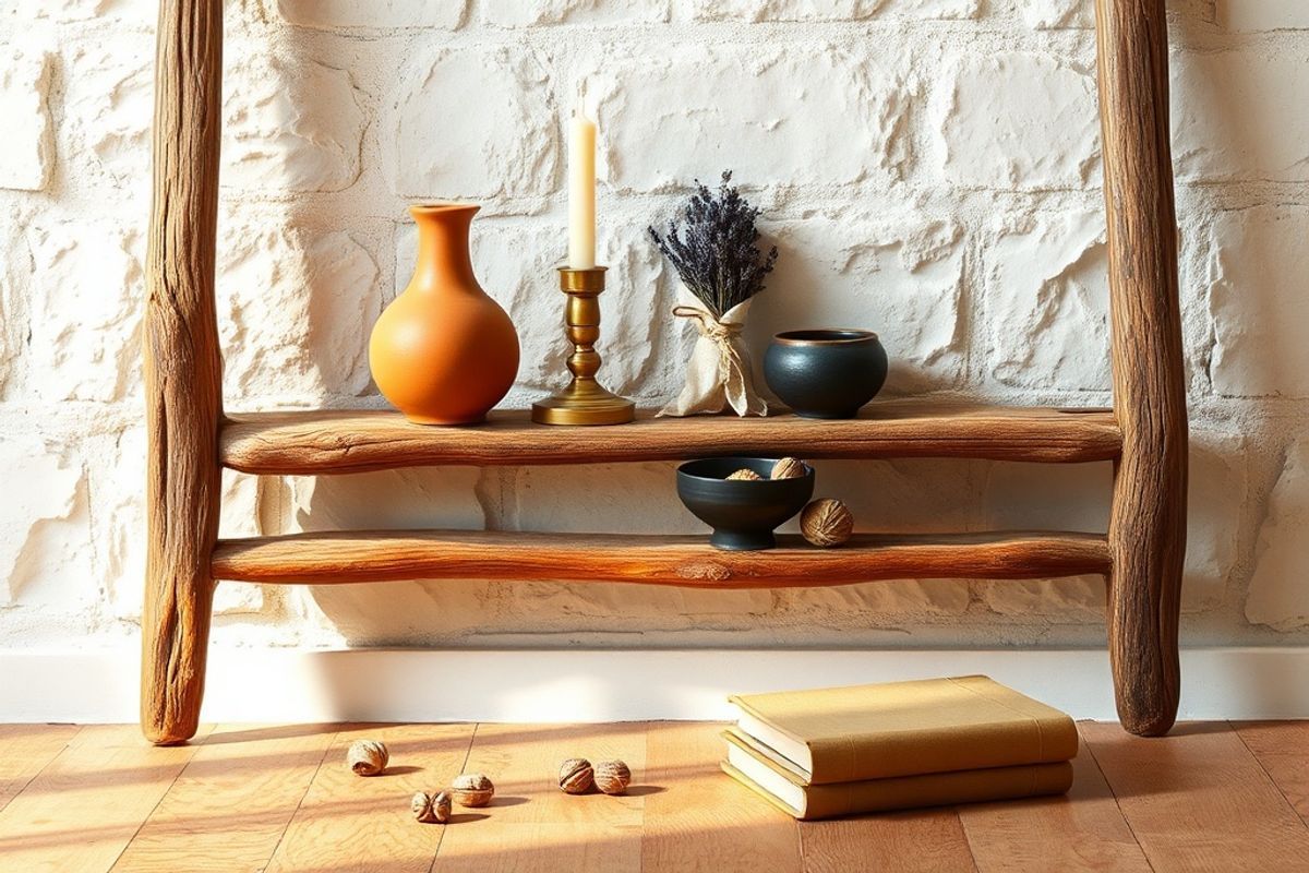 Créer une étagère échelle décorative : tutoriel facile et esthétique