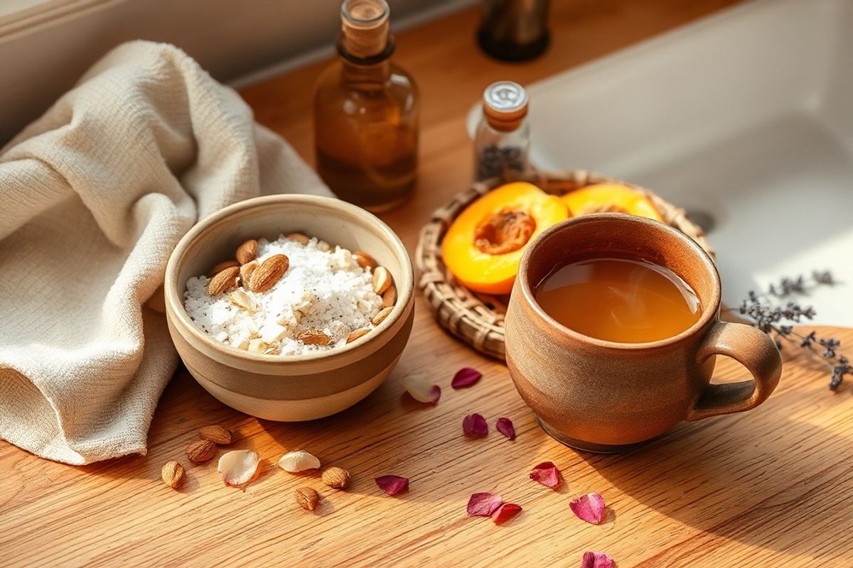 Gommage visage doux à l'amande : un rituel beauté naturel et apaisant