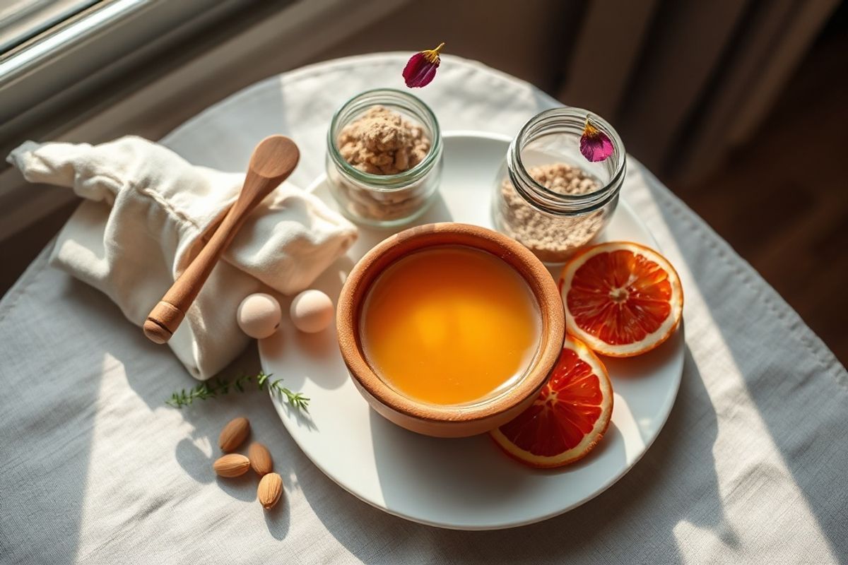 دليل شامل: عمل قشره الوجه السكريه بالعسل (Gommage visage au sucre et miel)