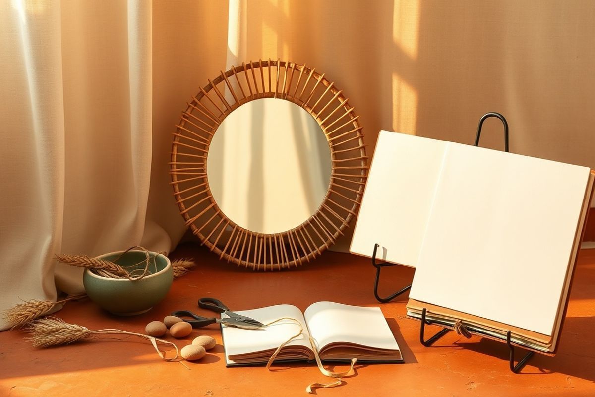 Tutoriel : Fabriquer un miroir soleil rotin vintage en 5 étapes