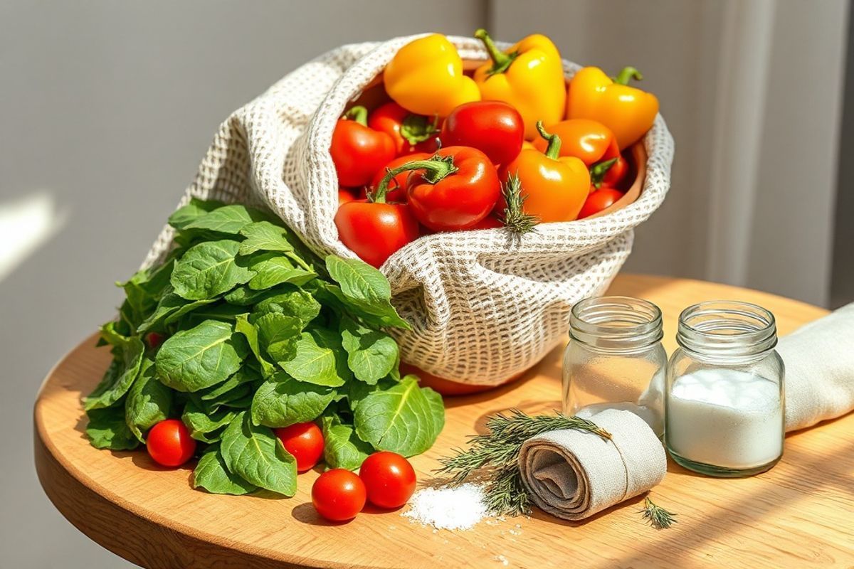 Crea Tus Propios Sacos de Malla para Conservar Verduras Frescas: Guía DIY de HomeReadyHub