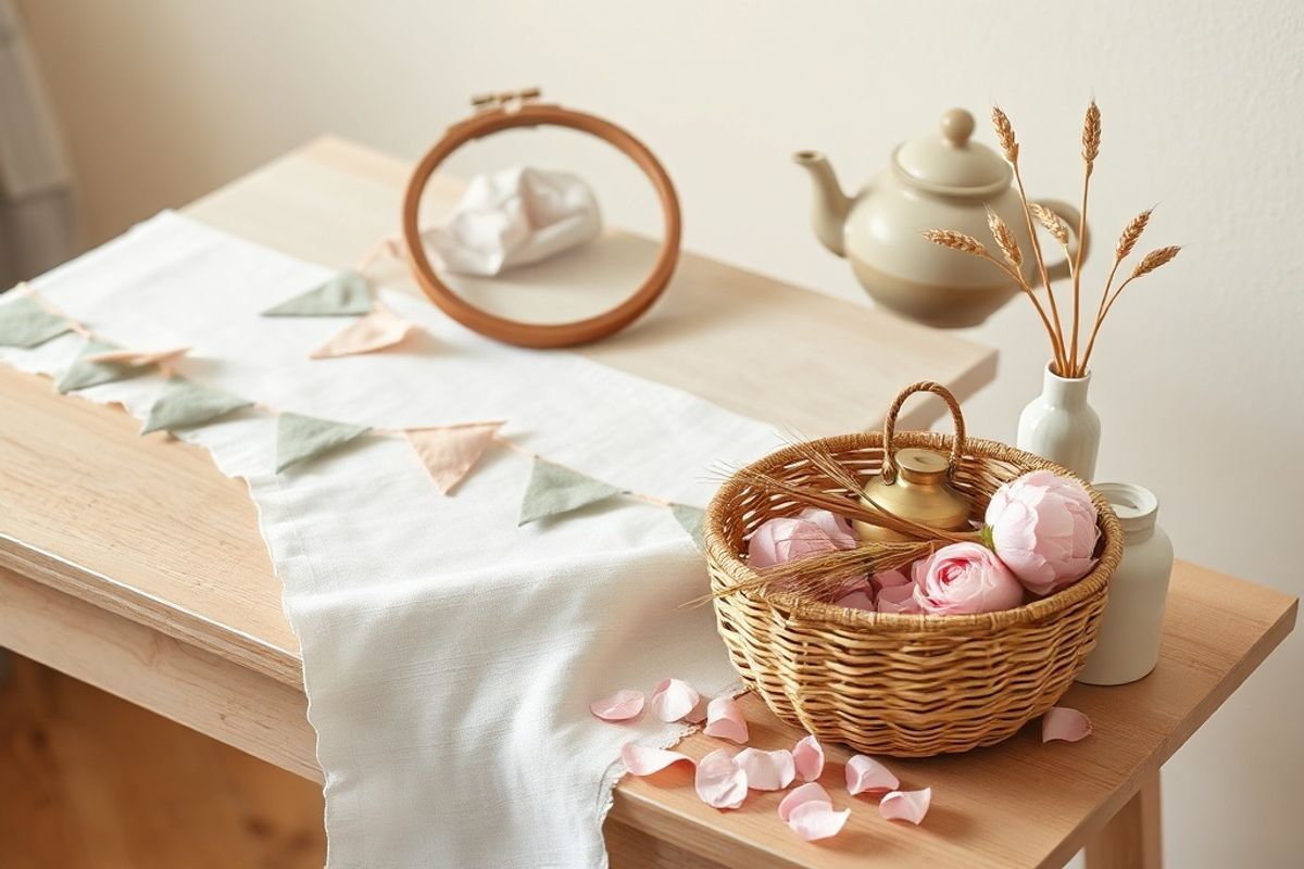 How to Make a Flag Garland for a Baby Shower