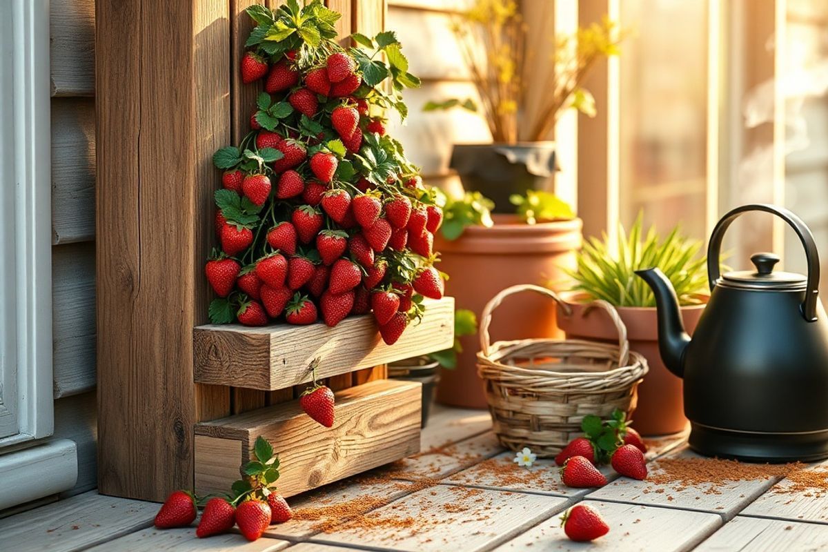 How to Build a Vertical Strawberry Tower: A Step-by-Step Guide