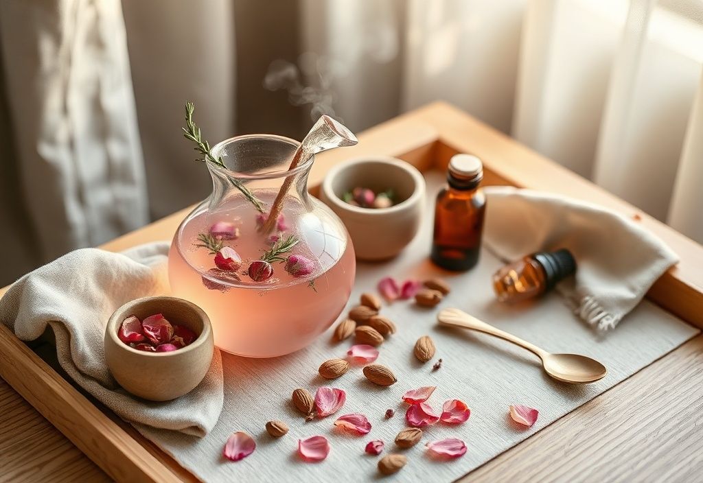 دليل شامل لتحضير ماء الورد المخمر (Toner eau de rose fermentée) في المنزل