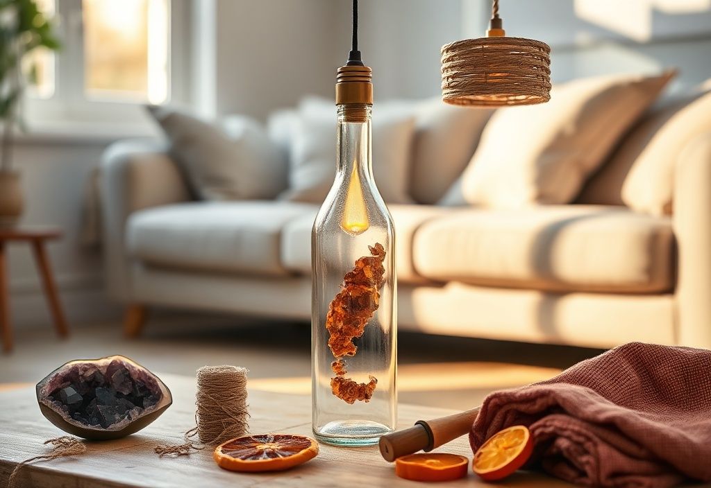Upcycling de botellas de vidrio: crea hermosas lámparas colgantes
