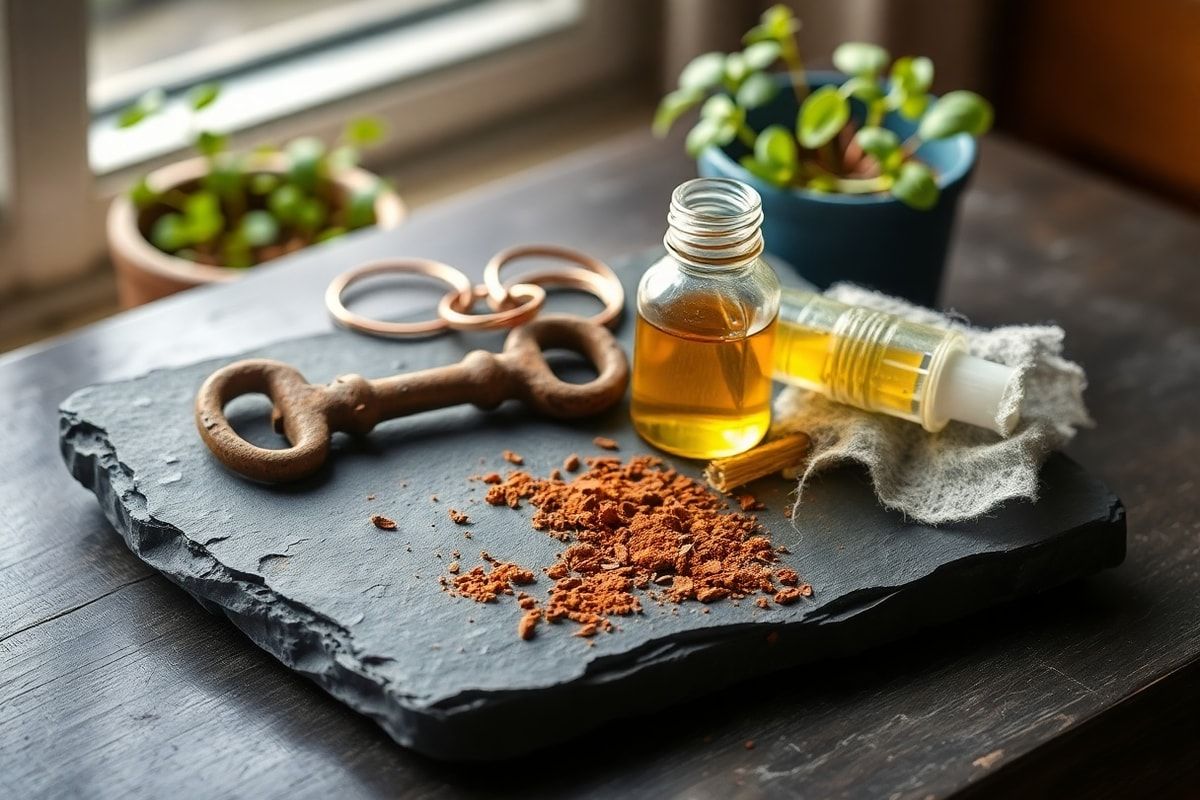 دليل شامل لإزالة الصدأ من الأدوات الحديدية باستخدام المذيبات الكيميائية