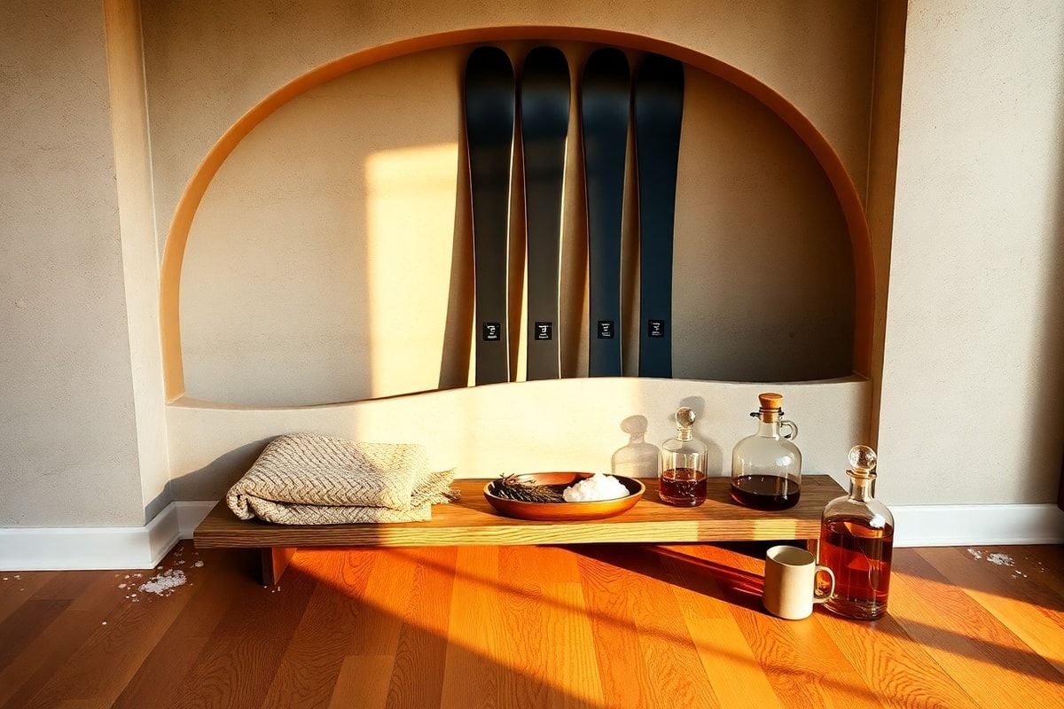 How to Create a Stylish Ski and Snowboard Storage Mural in Your Home