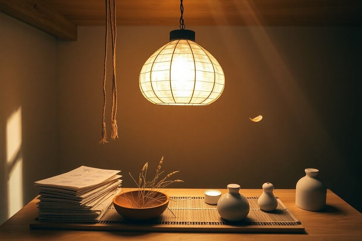 Cómo crear una lámpara de suspensión con papel de arroz japonés: tutorial paso a paso