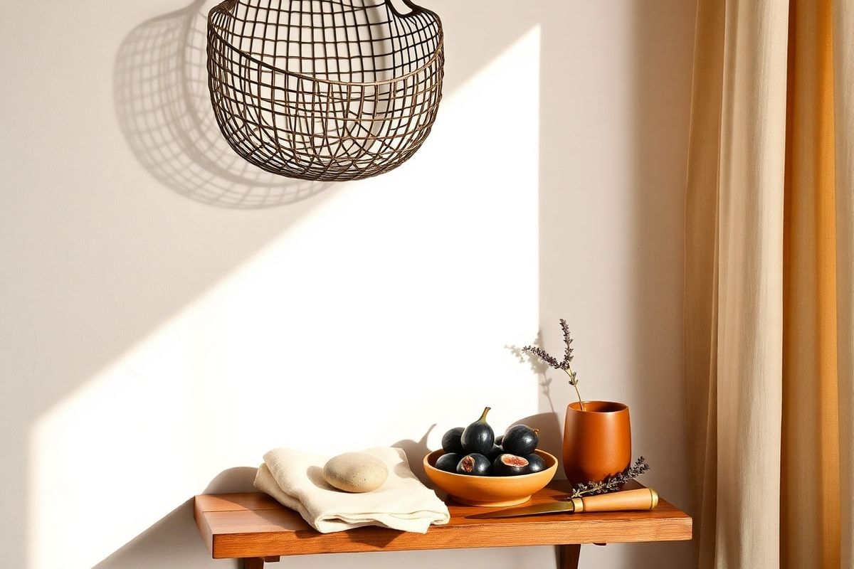 Panier à fruits mural en grillage : tutoriel DIY pas à pas